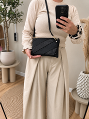 Black sparkle bag