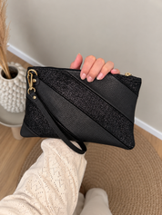 Black sparkle bag